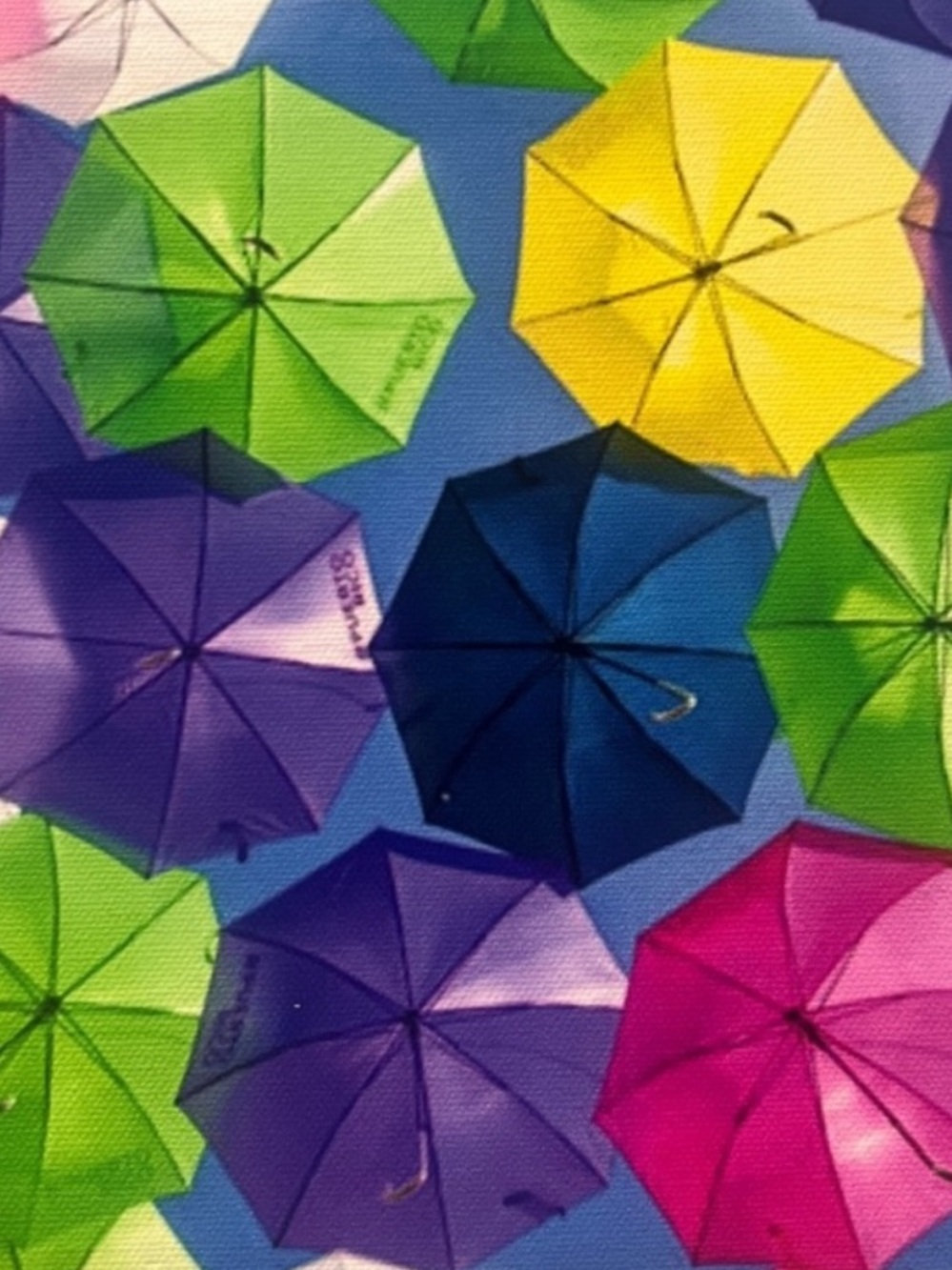 Puerto Rico Umbrellas Canvas